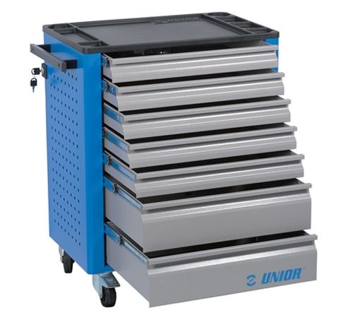 Unior Eurostyle Gereedschapswagen Leeg Blauw – 720x440x895 MM