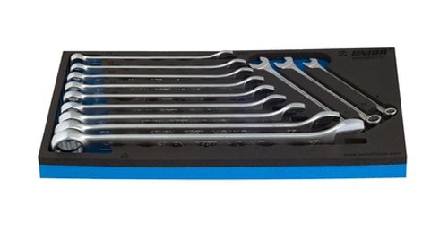 Unior Inlay Ringsteeksleutelset 12-Delig voor Gereedschapswagen