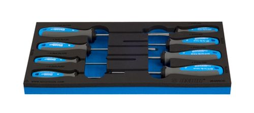 Unior Inlay Schroevendraaierset Plat/Kruis – 8-Delig