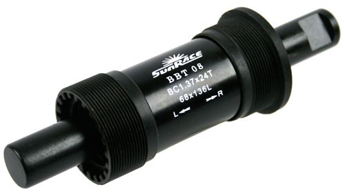 Trapasset Sunrace BSA met spie Zwart – 68-37/136mm