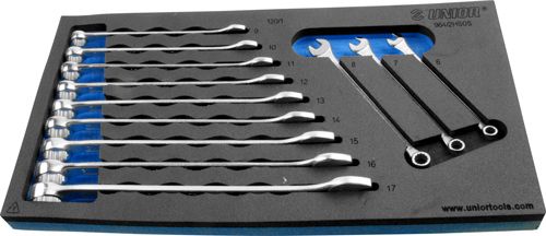 Unior Inlay Ringsteeksleutelset Lang – 12-Delig