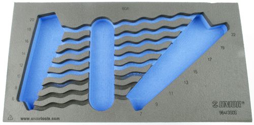 Unior Foam Inlay voor Ringsleutelset Gereedschapswagen