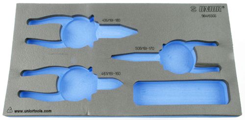 Unior Foam Inlay Tangenset - Leeg Gereedschapwagen Inzetstuk