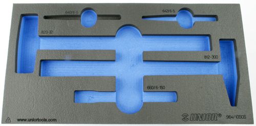 Unior Foam Inlay voor Hamer/Drevelset Gereedschapwagen
