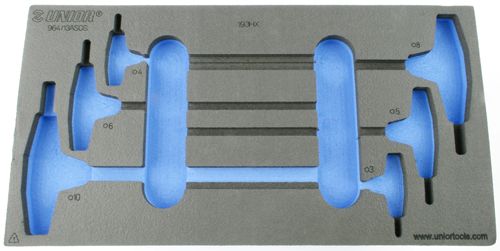 Unior Foam Inlay voor Inbussleutelset T-Model – Leeg