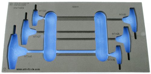 Unior Foam Inlay Torxset T-Model – Leeg