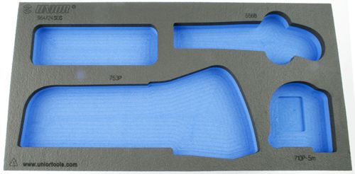 Unior Foam Inlay Gereedschapswagen Mes/Zaag/Rolmaat