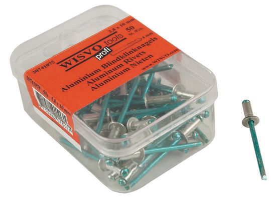 Popnagel Wisvo 3.8x10mm DS A50 – Maat 3.8x10mm