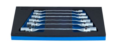 Unior Inlay Dopkniesleutelset 7-Delig voor Gereedschapwagen
