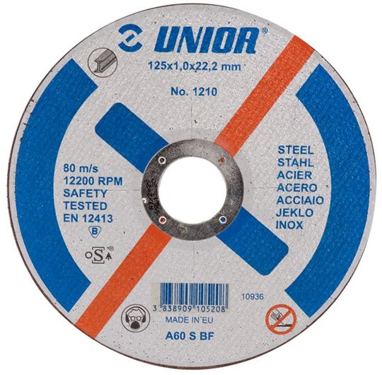 Unior Doorslijpschijf 115x1.6x22mm – Maat 115x1.6x22MM