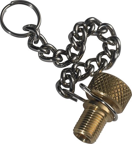 SKS Pompslangnippel met Ketting - Koper