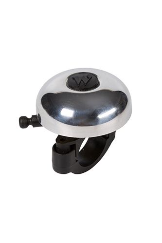 Widek Retro Race Fietsbel Aluminium met Veer – Zilver