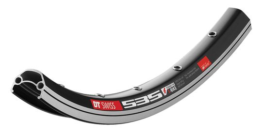 DT Swiss 535 Velg 28" Aluminium 32-gaats – Zwart
