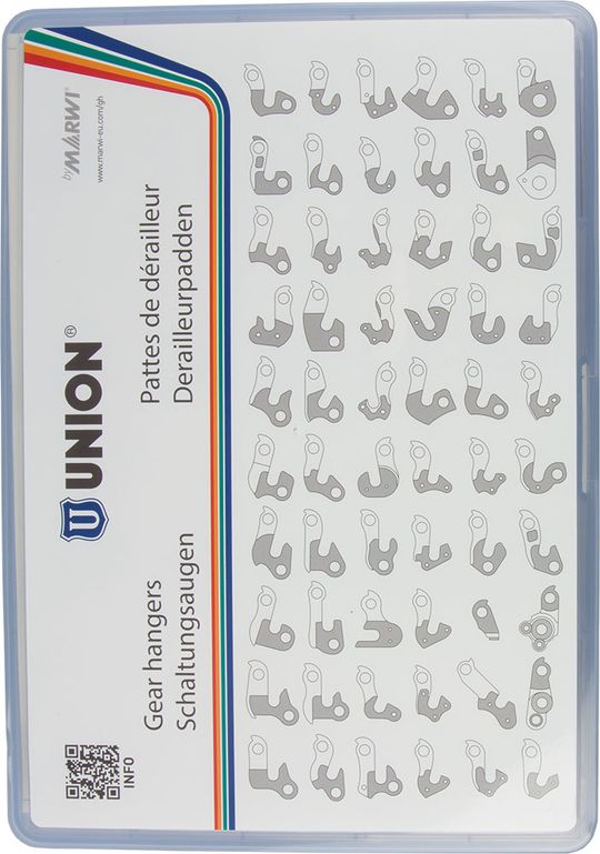 Union Top 1-20 Derailleurpad Aluminium – Doos 20 Stuks
