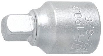 Unior Verloopstuk Dop 1/2" naar 3/8" – Maat 1/2"=>3/8"