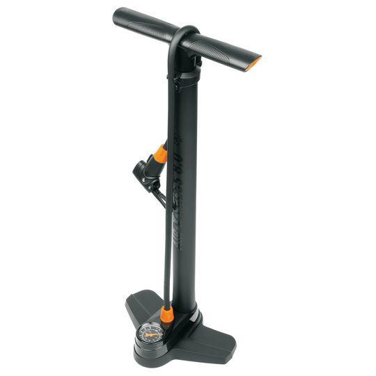 SKS Air X Press 8.0 Vloerpomp met Manometer - Zwart/Oranje