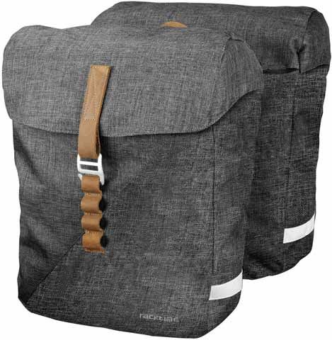 Racktime Heda Dubbele Fietstas Dust Grey 24.5 Liter