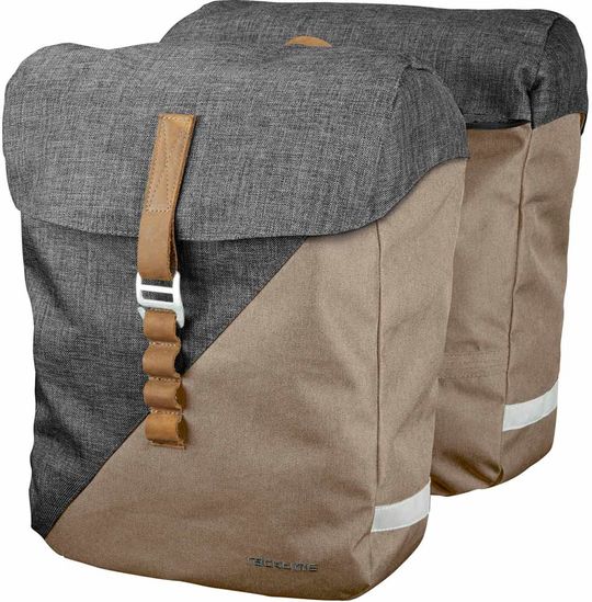 Racktime Heda Dubbele Fietstas Dust Grey/Desert Sand 24.5L