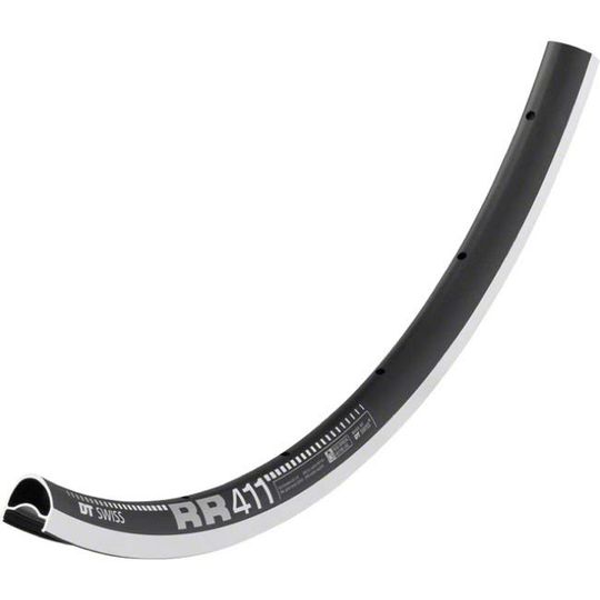 DT Swiss RR411 Asymmetric velg 28" zwart 32-gaats – 28 inch