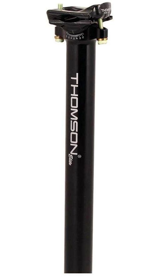 Thomson Elite Zadelpen 30.0x410mm Aluminium Zwart – Maat 30.0x410mm
