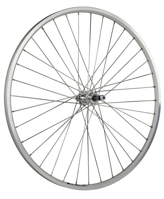 Achterwiel 28x1 3/8 Zac19 Aluminium 24mm Freewheel - Zilver