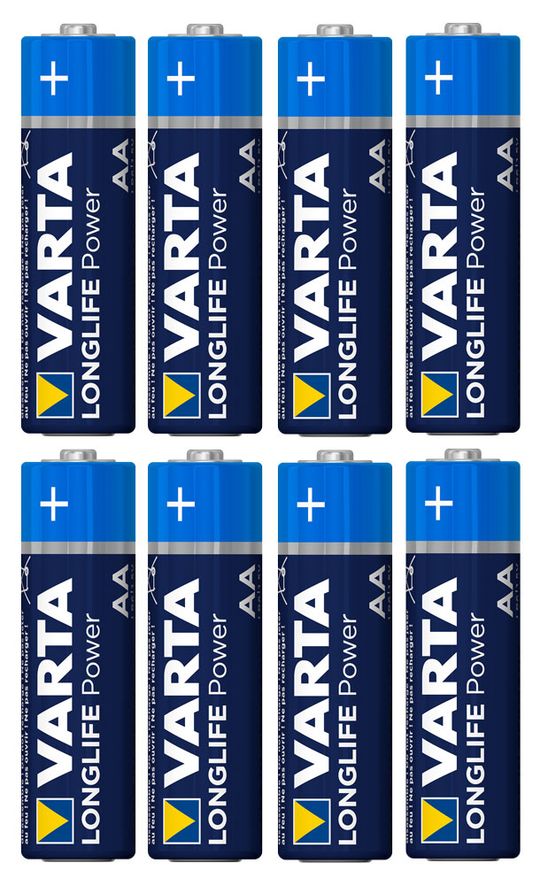 Varta Longlife Power LR6 AA Batterijen – 8 stuks