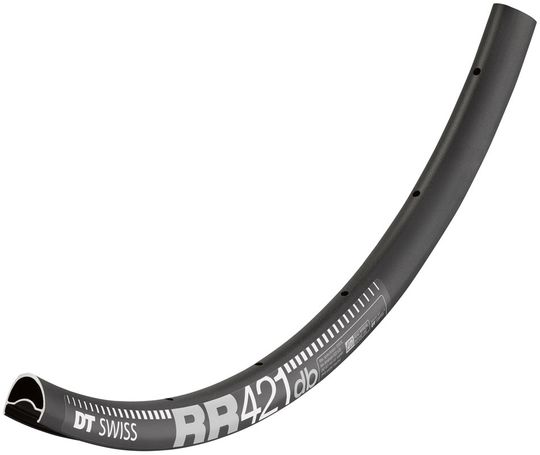 DT Swiss RR421 DB Asymmetric Velg 28" Zwart 32-gaats – Maat 28"