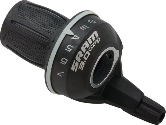 Sram Gripshift 3.0 7V Rechts Zwart – Maat 7V