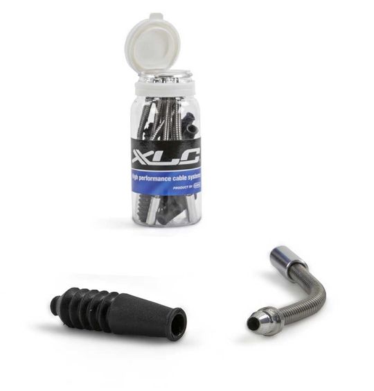 XLC Kabelbocht V-Brake Flexibel Pijpje – Zilver – Set van 10
