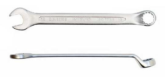 Wisvo Steek/Ringsleutel Gebogen 13mm