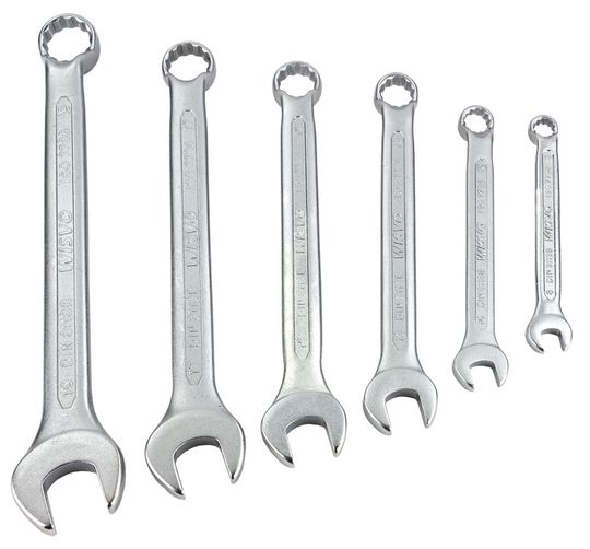 Wisvo Steek/Ringsleutel Set 6-delig – Maat 8-19mm