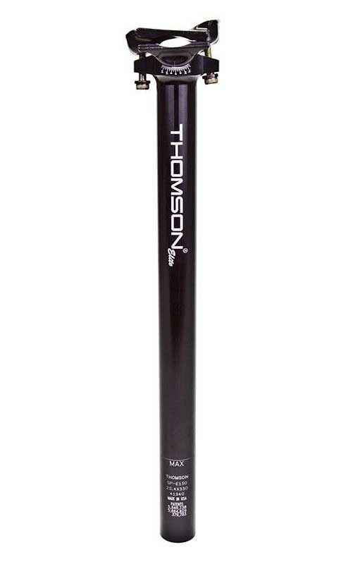 Thomson Elite Zadelpen 25.4x330mm Aluminium Zwart