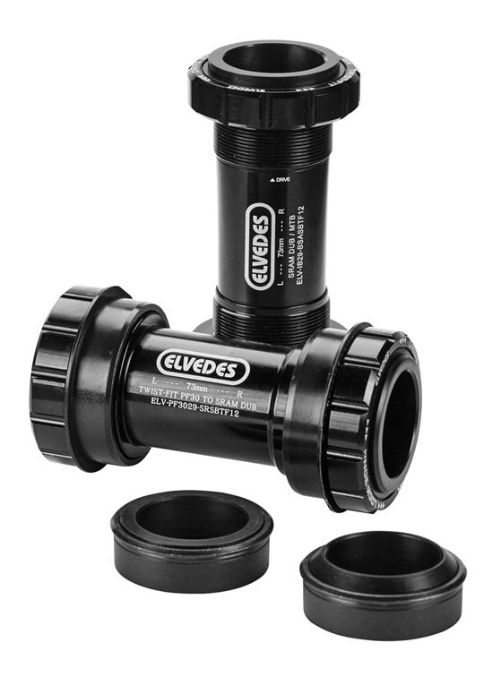Elvedes Threadfit DUB Italiaans Race Trapas Cupset – Zwart