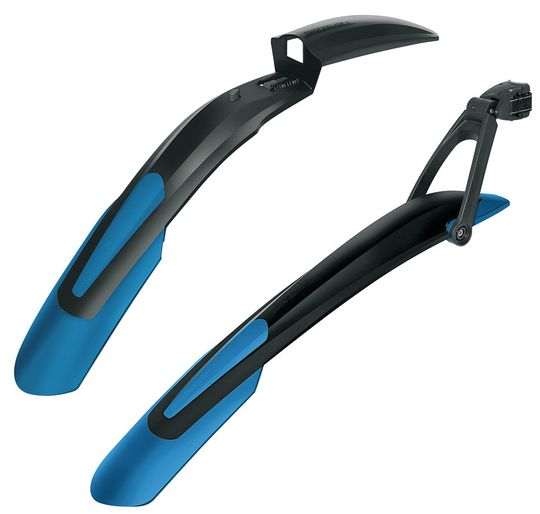 SKS Shockblade/X-Blade Spatbordset PVC Zwart/Blauw – Maat 29"