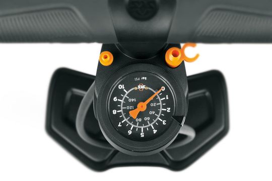 SKS Airworx 10.0 Vloerpomp met Manometer - Zwart