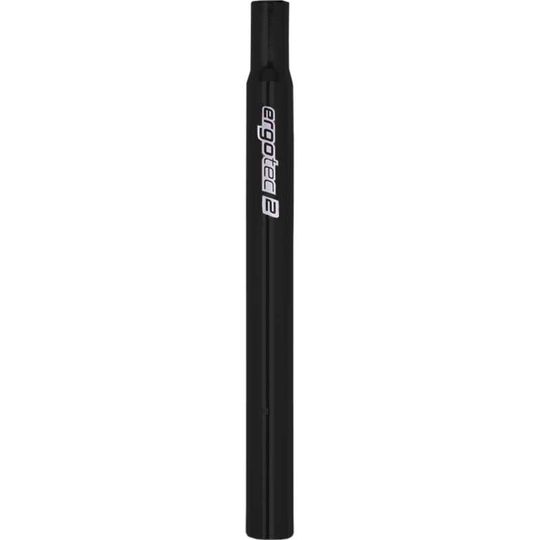 Ergotec Zadelpen Kaars 25.6x300mm Aluminium – Zwart – Maat 25.6x300mm