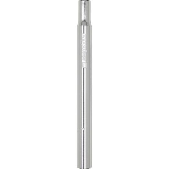 Ergotec Zadelpen Kaars Aluminium Zilver – Maat 29.6x300mm