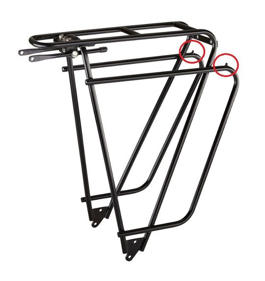 Tubus Logo Classic Achterdrager 26/28" – Zwart