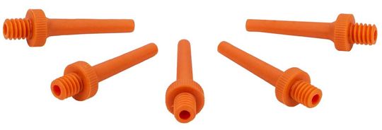 SKS Ventielnippel Bal PVC met O-ring (5 stuks) – Oranje