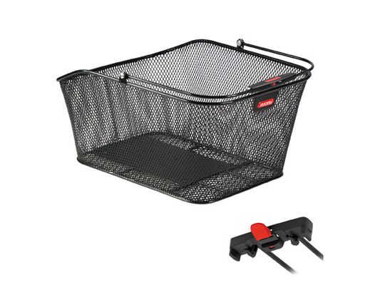 KLICKfix City Basket II Racktime Fietsmand Zwart 20L – Maat 41x31x20cm