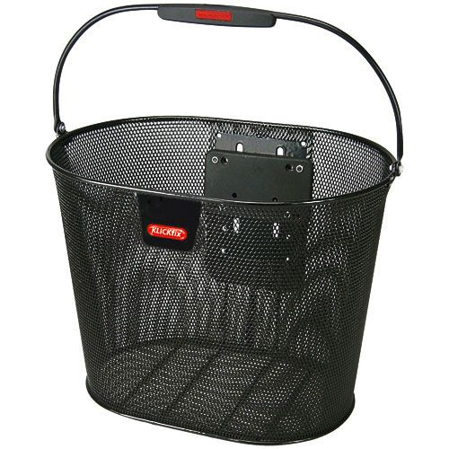 KLICKfix Oval Plus EF Basket Fietsmand Zwart 18L