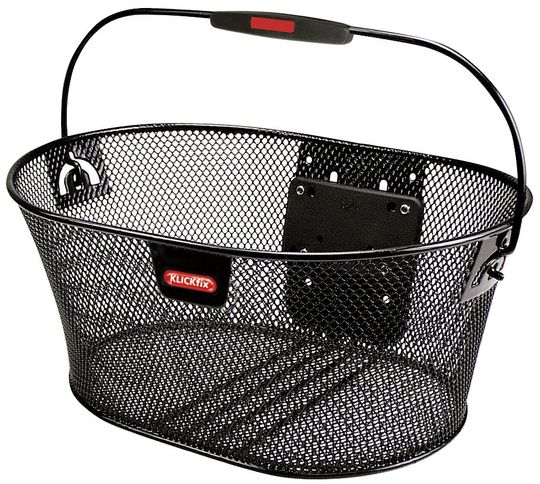 KLICKfix Oval Basket fietsmand zwart 16 liter