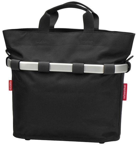 KLICKfix Bikebasket Oval S Stuurtas Zwart 12L