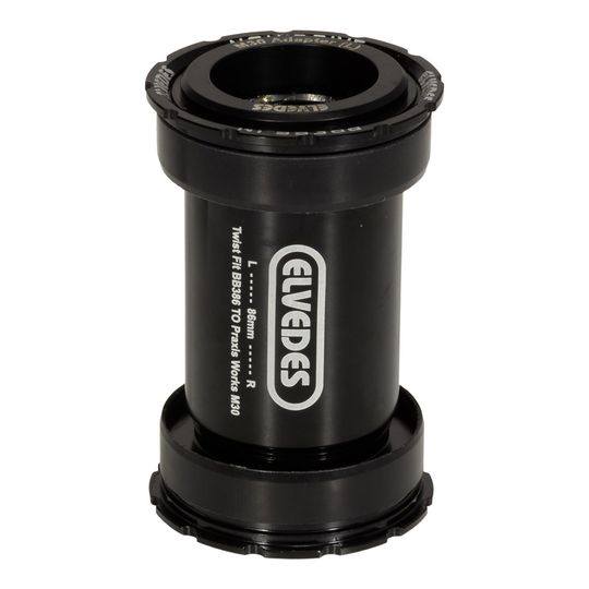 Elvedes Twistfit Trapas Cupset Praxis BB386 - Zwart