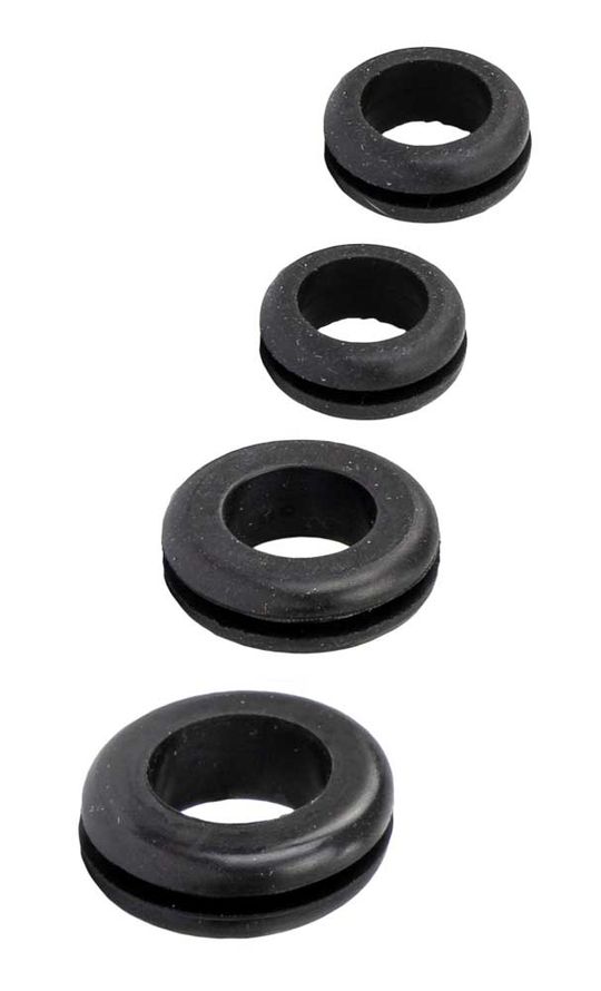 Doorvoerhuls kabel EPDM/PVC zwart – set – Maat 12x10mm/18x12mm/22x16mm