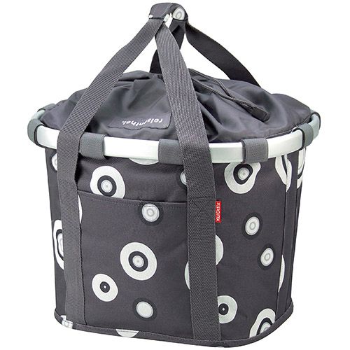 KLICKfix Bikebasket Bubbles Anthracite Mandtas 15L – Maat 26x35x28cm