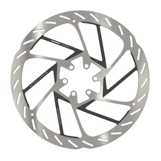 SRAM HS2 Rounded Remschijf 200mm Zilver – Maat 200mm