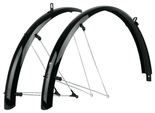 SKS Bluemels Basic Spatbordset 28" 55mm Zwart – Maat 28" / 55mm