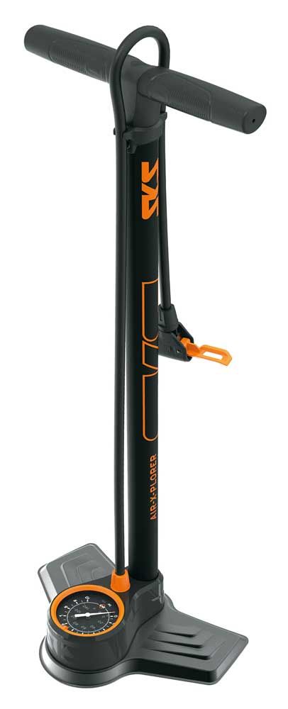 SKS Air-X-Plorer 10.0 Vloerpomp met Manometer – Zwart