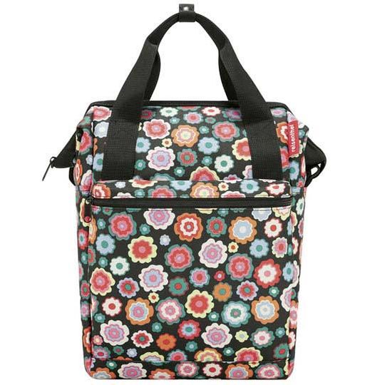 KLICKfix Roomy GT Vario Fietstas Happy Flowers 12L – Maat 17x25x40cm